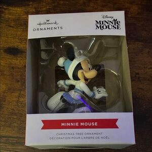 Hallmark Disney Minnie Mouse Ornament - White and Light Blue